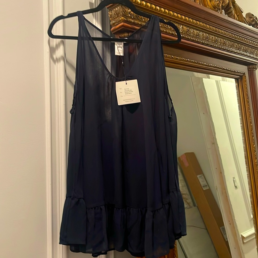 Beautiful blue baby doll sheer dress as seen on Kourtney kardashian